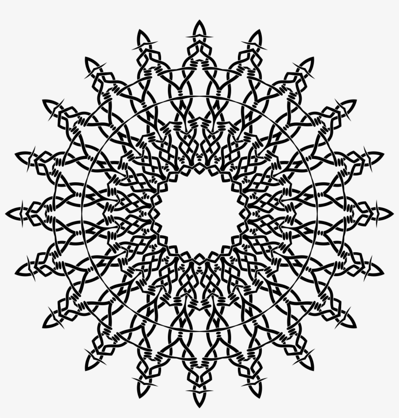 This Free Icons Png Design Of Barbed Wire Ornament, transparent png #685616