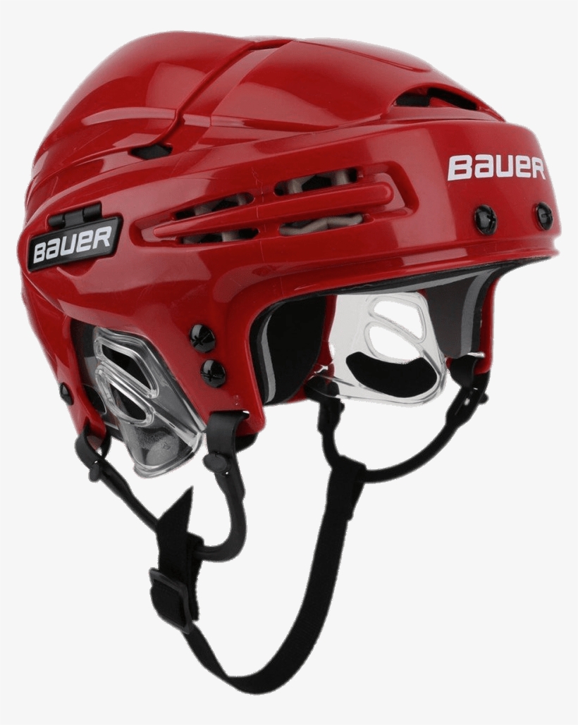 Red Bauer Hockey Helmet - Bauer 4500 Hockey Helmet Maroon, transparent png #685852