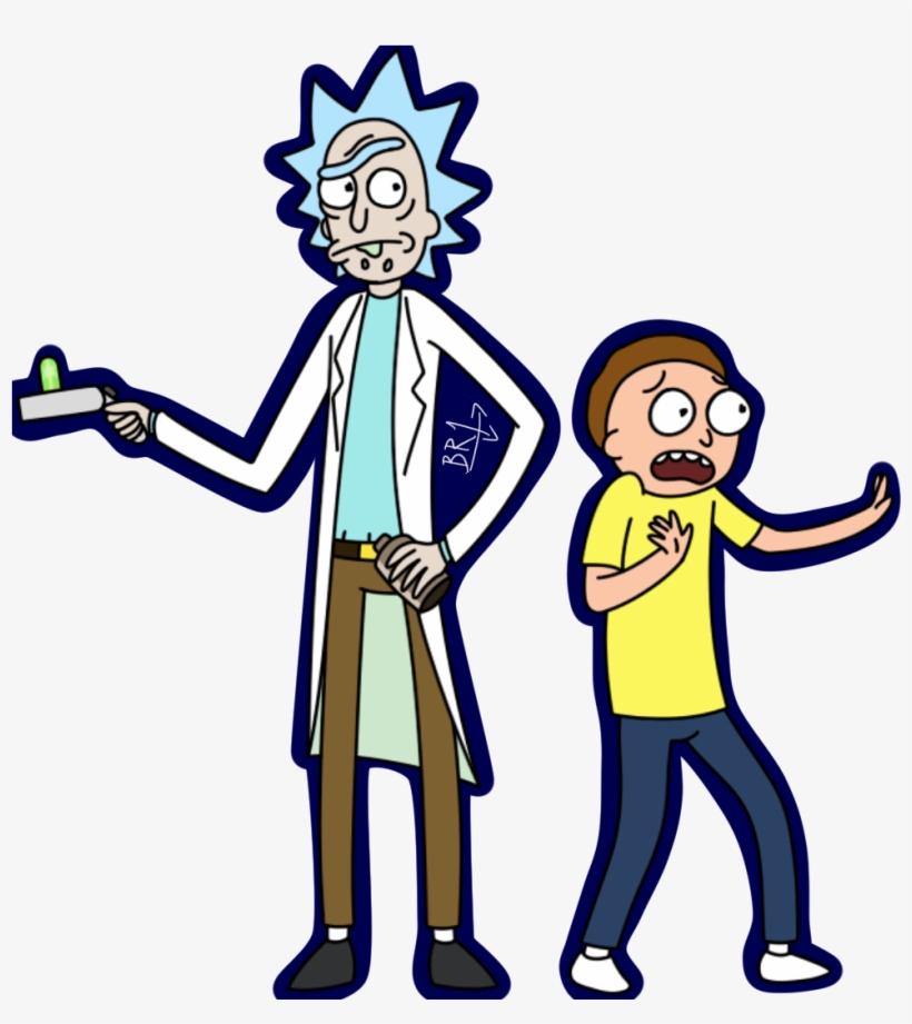 Rick And Morty Clipart White Background - Rick And Morty Transparent Background, transparent png #686016
