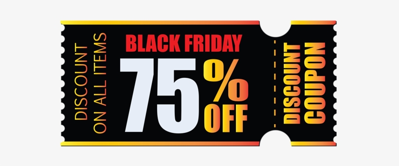 Black Friday Coupon Png Clipart Picture - Discounts And Allowances, transparent png #686020