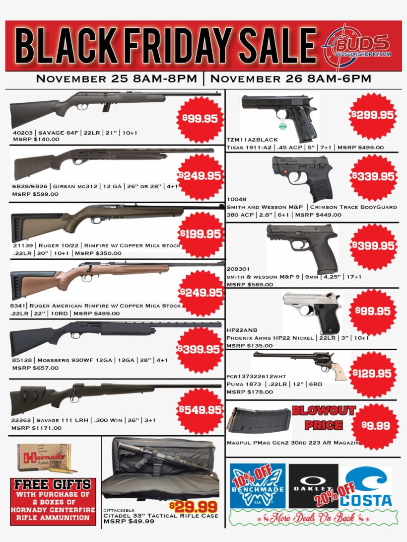 Black Friday Flyer - Airsoft Gun, transparent png #686287