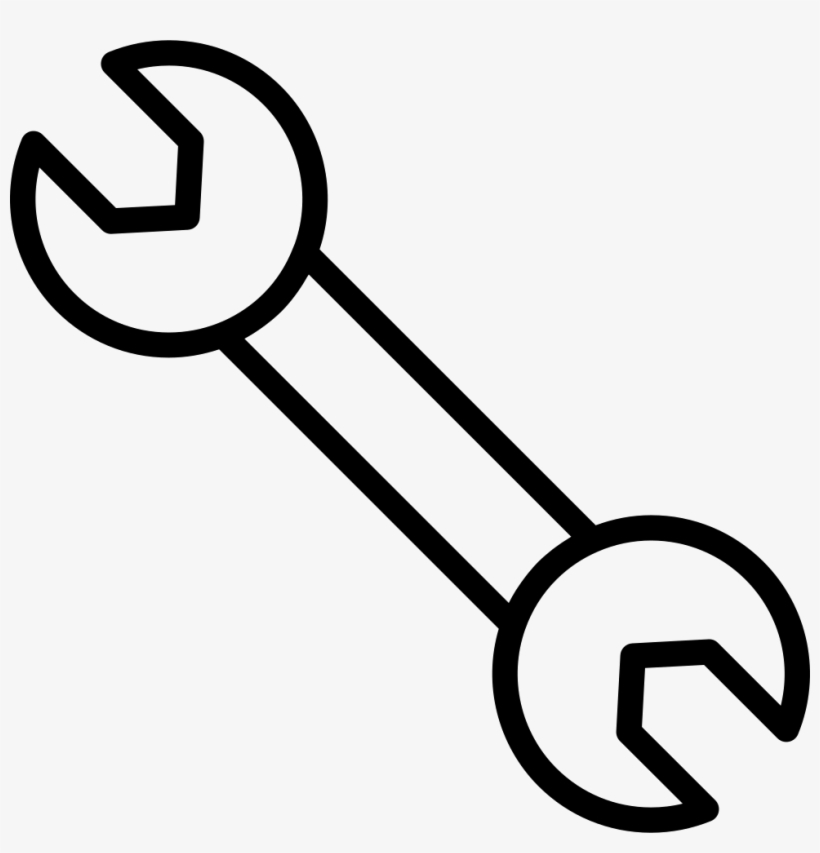 Double Wrench Outline Comments - Tools Outline Icon Transparent, transparent png #686557