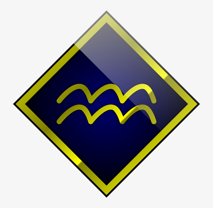January 20 February - Lambang Zodiak Aquarius Keren, transparent png #686731