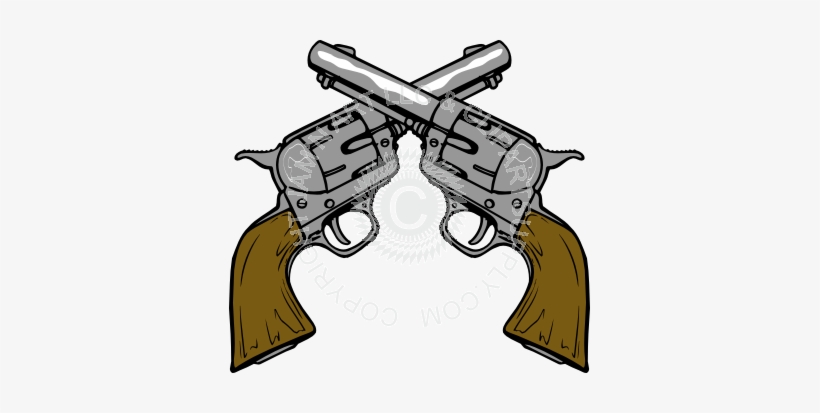 Wood Grain Clipart Illustration Free Crossed Guns Clipart - Guns Clipart, transparent png #686977