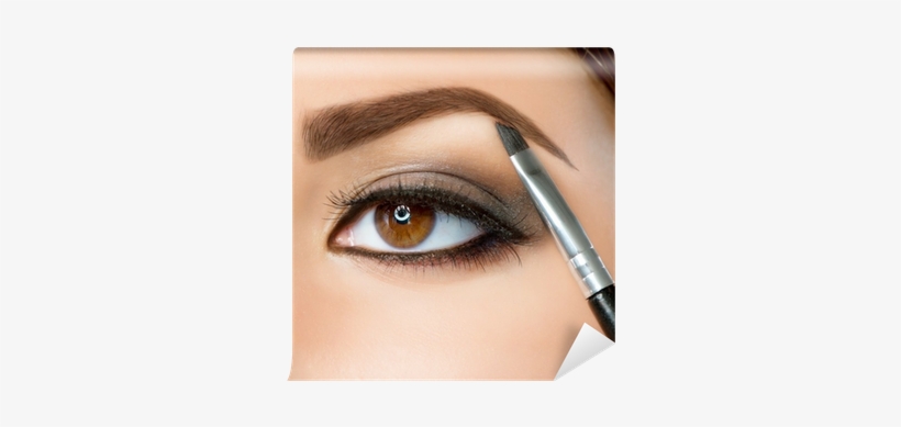 Brown Eyes Wall Mural • Pixers® • We Live To Change - Duo Ended Angled Brow Brush / Spoolie And Deluxe Groomer, transparent png #687263