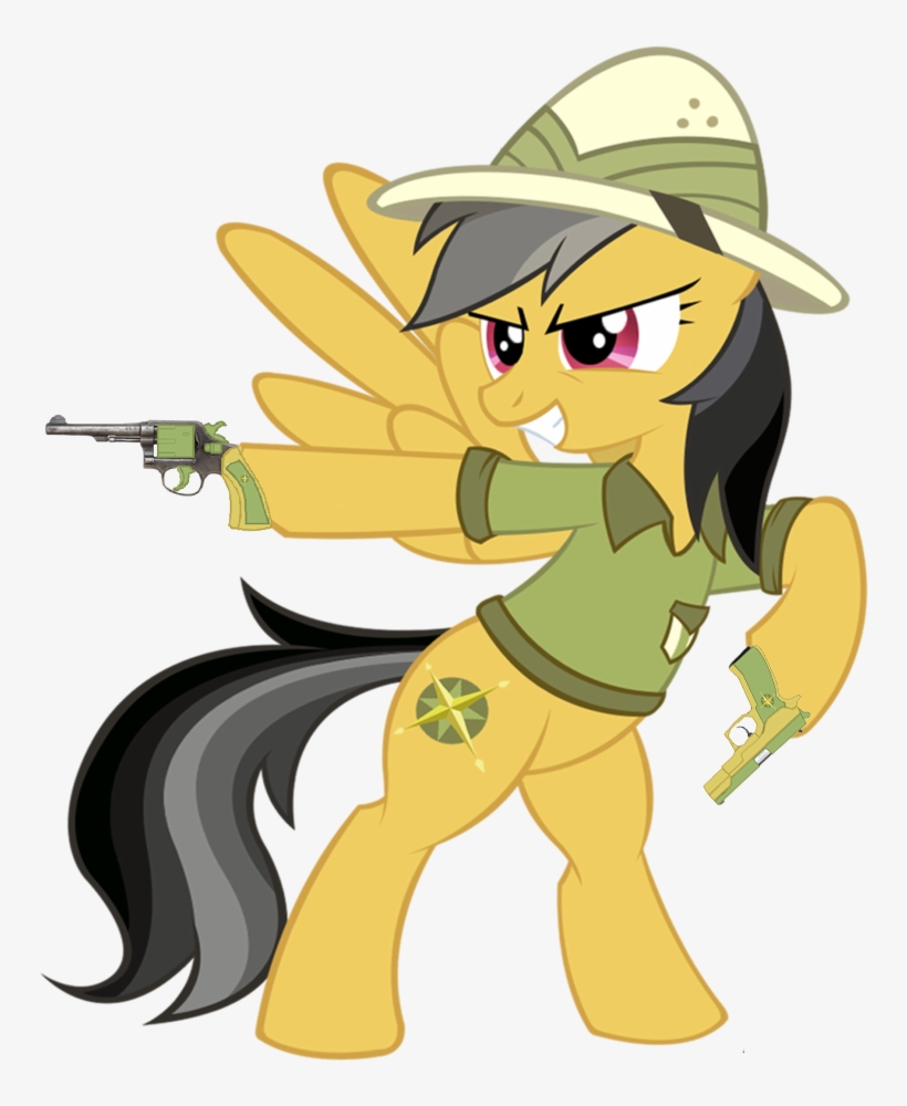 Daring Do Dual Welding Her Guns- - Daring Do, transparent png #687285