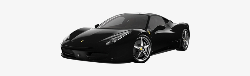 Black Ferrari Car Png Image - Ferrari 458 Italia, transparent png #687288