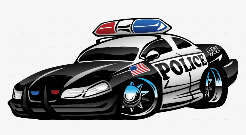 Police Car Police Car - Police Car Cartoon, transparent png #687603