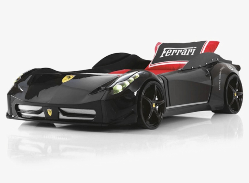 Black Ferrari Png High Quality Image - Europa Black Spider Ferrari 458 Italia Style Car Bed, transparent png #687936
