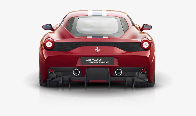 Technical Specifications - Ferrari 458 Back, transparent png #688137