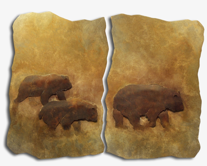 Brent & Luke Lawrence Bear Diptych Exposures International - Diptych, transparent png #688163