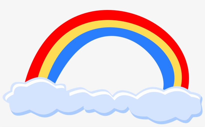 Simple Clipart Rainbow - Cute Rainbow Png, transparent png #688393