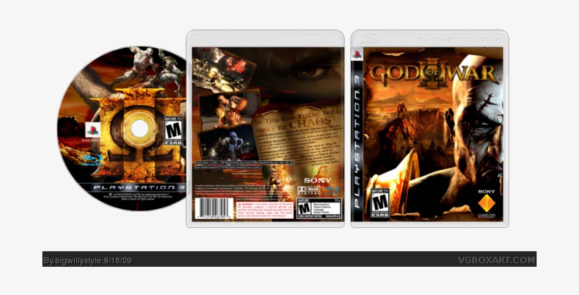 God Of War Iii Box Art Cover - Ps3, transparent png #688859