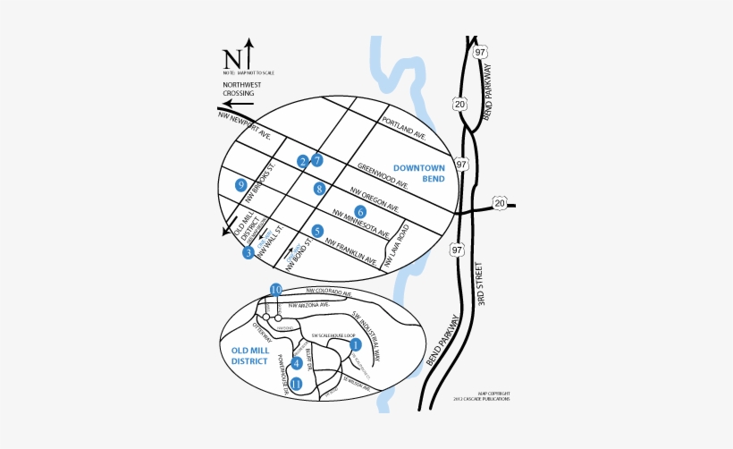 Firstfridaymap - Downtown Bend Business Association, transparent png #688993