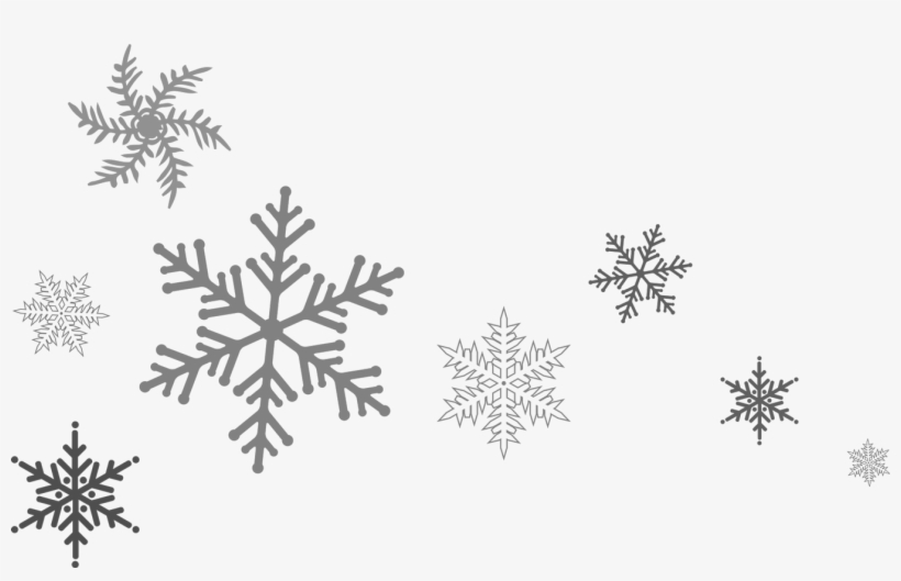 Snowflakes Footer, transparent png #689000