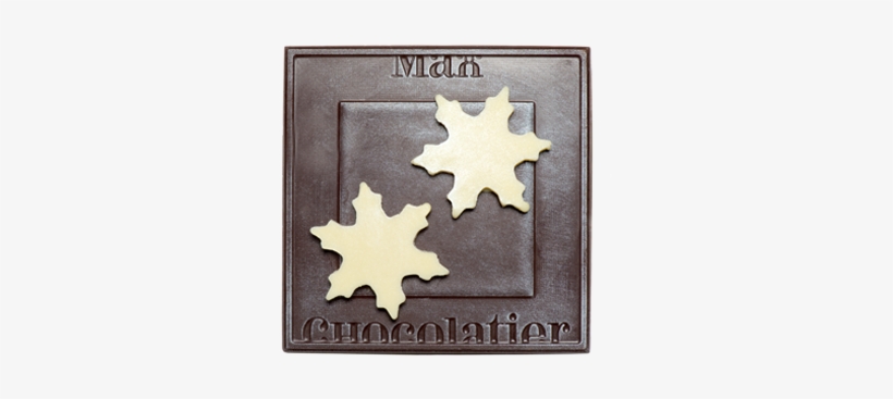 Handmade Winter Square Made Of Milk Chocolate Large - Maple Leaf, transparent png #689061