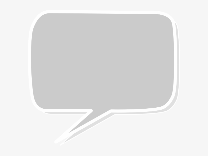 This Free Clipart Png Design Of Talk Bubble Gray Clipart, transparent png #689150