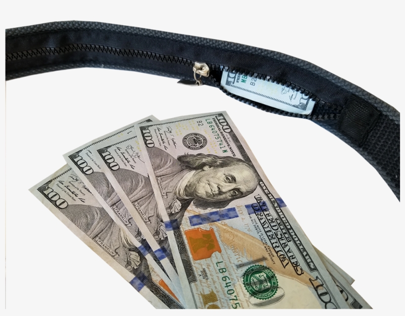 Travel Security Belt- Hidden Money Pouch - 100 Dollar Bill Money Hard Snap On Phone Case (galaxy, transparent png #689393