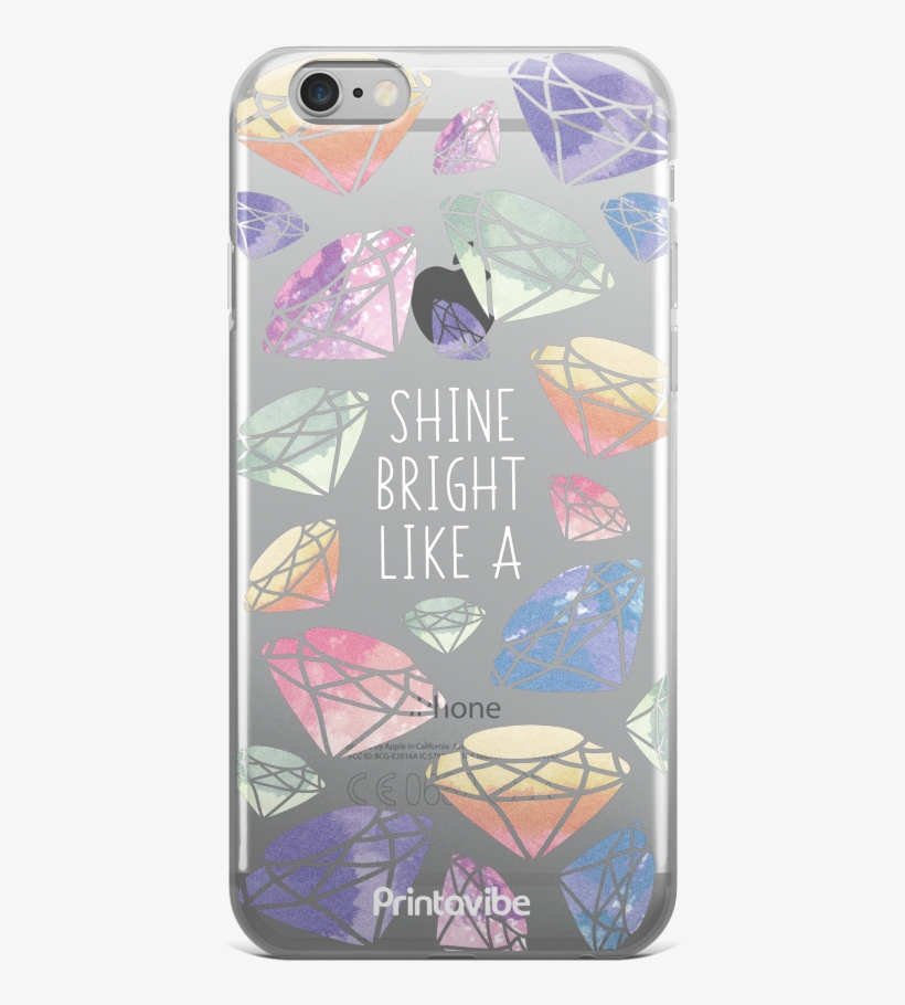 Diamond Watercolour Iphone Case - Mobile Phone, transparent png #689518