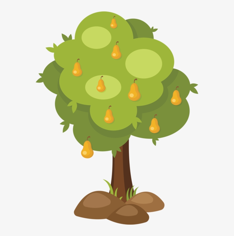 Fruit Tree Branch Asian Pear - Pear Tree Clipart, transparent png #689630