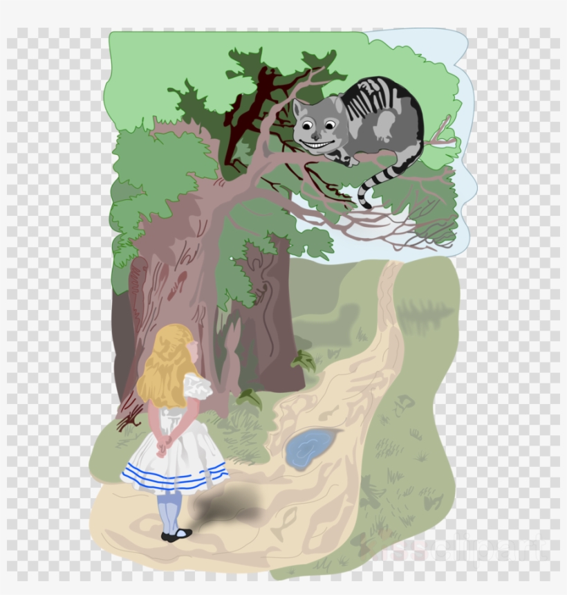 Alice And Cheshire Cat Png Clipart Cheshire Cat Alice's, transparent png #6802322
