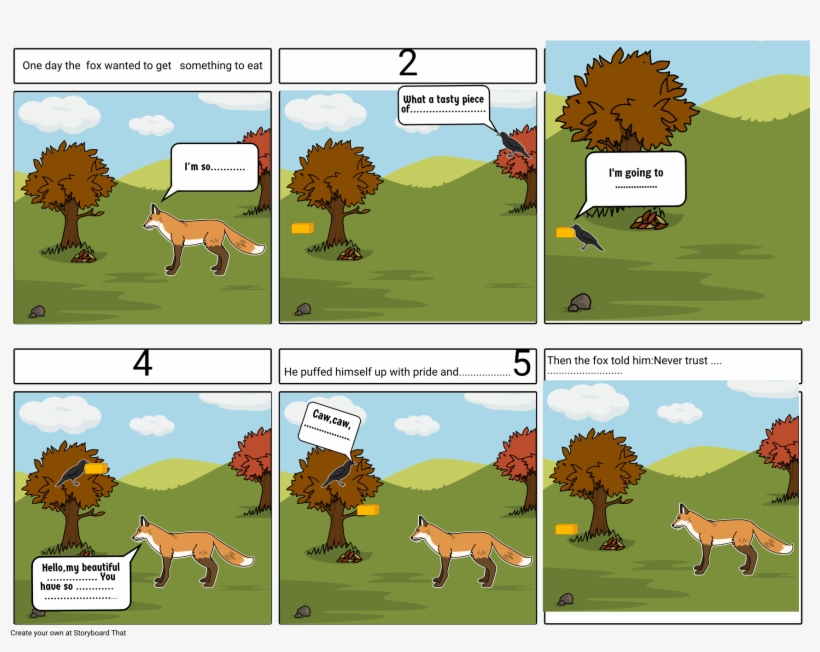 The Fox And The Crow, transparent png #6803220