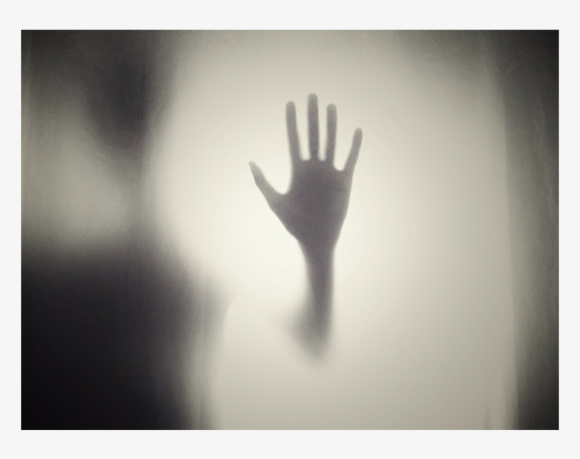 Hand Against Frosted Glass, transparent png #6807549