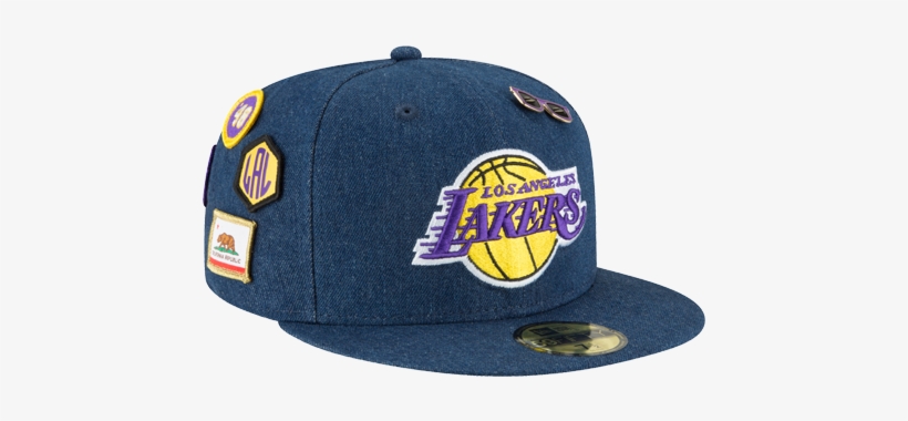Los Angeles Lakers 2018 Draft 59fifty Denim Fitted, transparent png #6808121