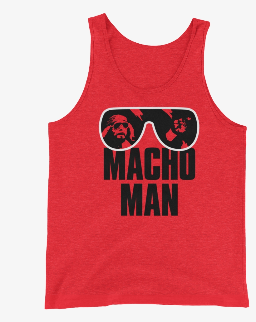 "macho Man" Randy Savage "sunglasses" Unisex Tank, transparent png #6808386