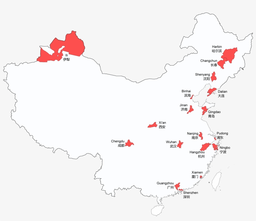 Map Of Sub-provincial Level Entries In The People's, transparent png #6814985