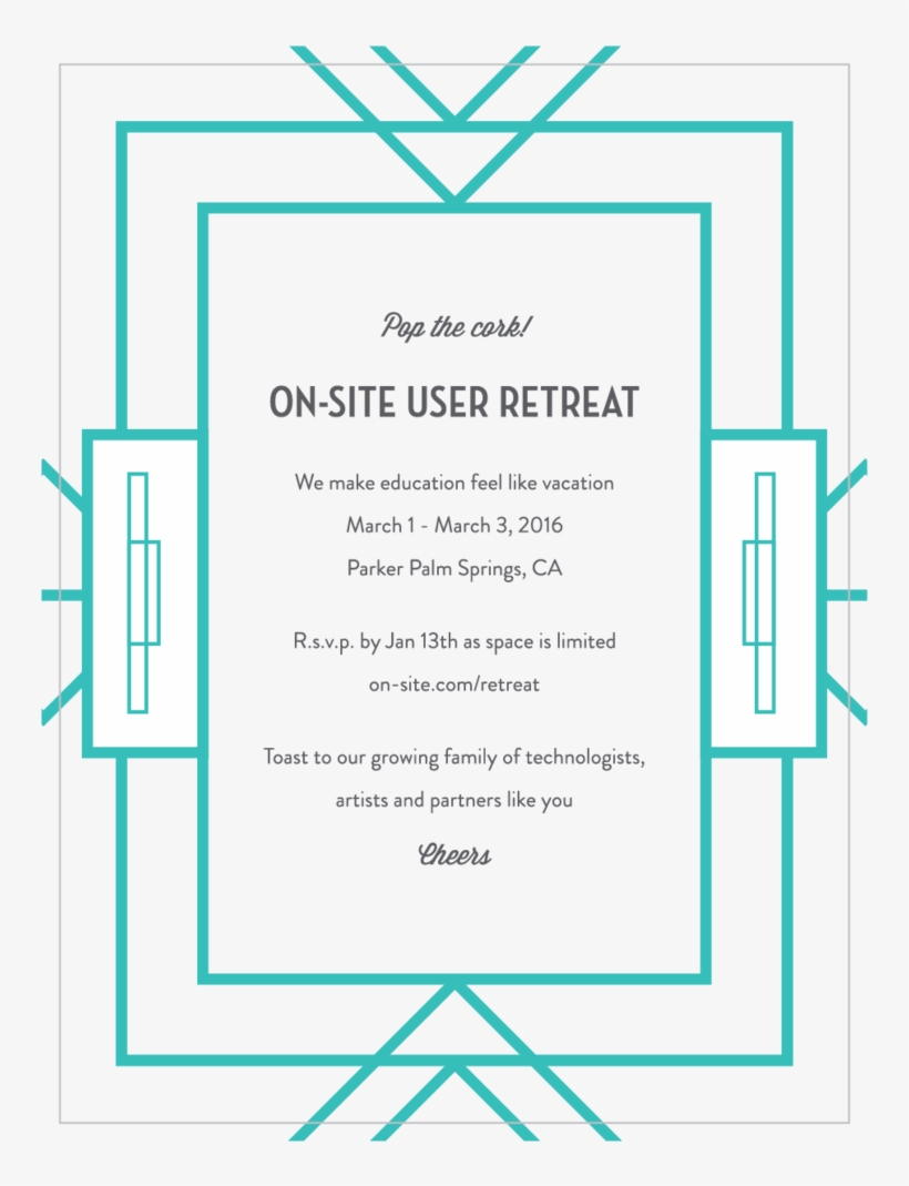 On Site User Retreat Invitation, transparent png #6815968