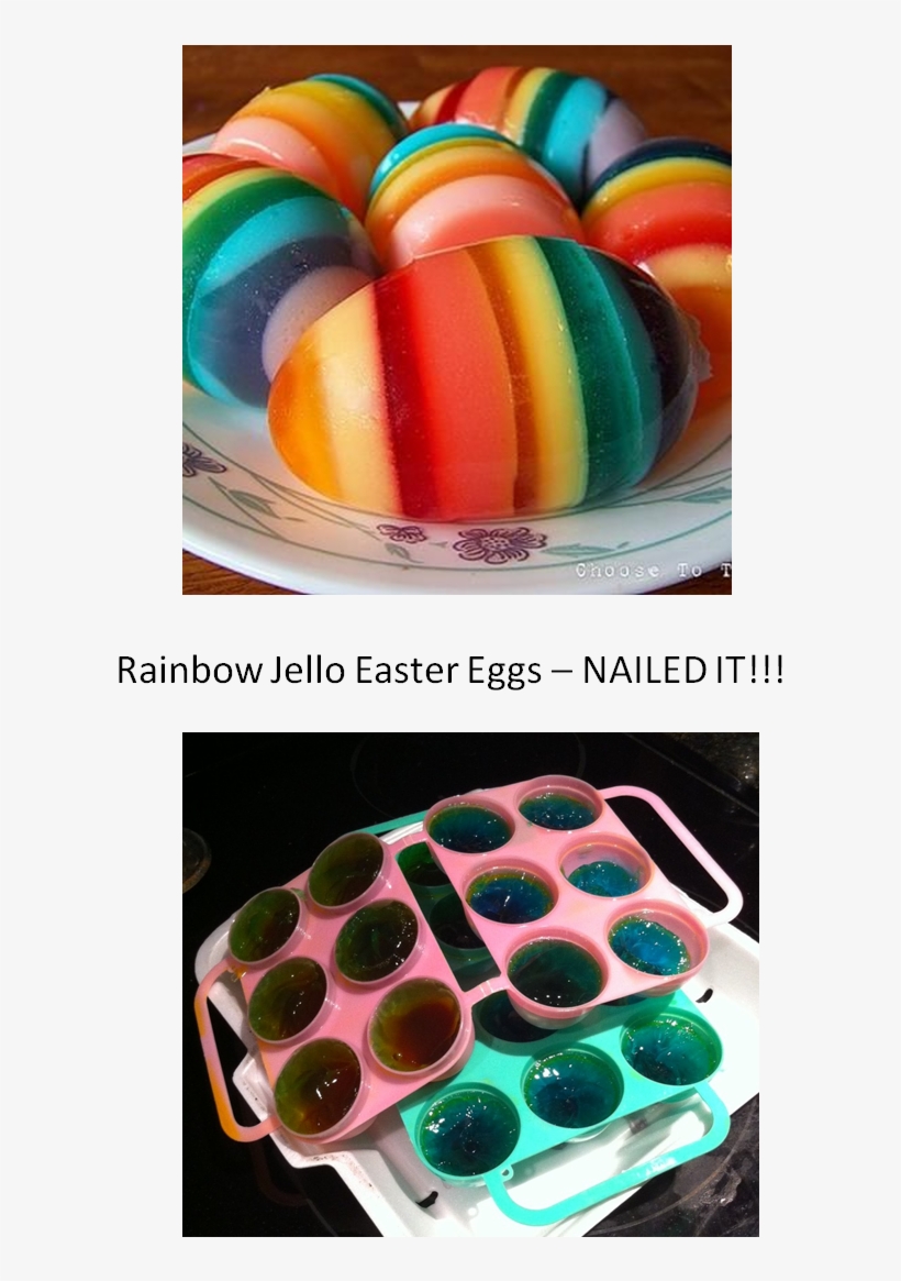 Rainbow Jello Easter Eggs, transparent png #6818602