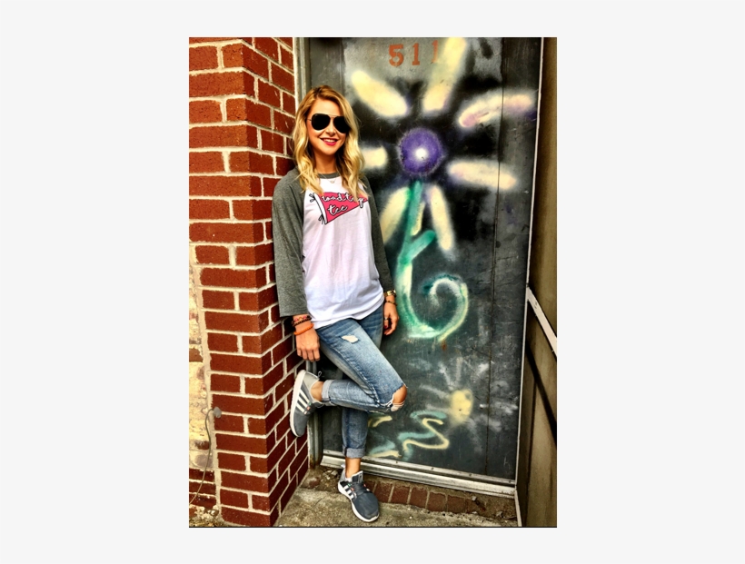 Road Trip Bella Raglan 3/4 Sleeve Triblend Tee, transparent png #6819684