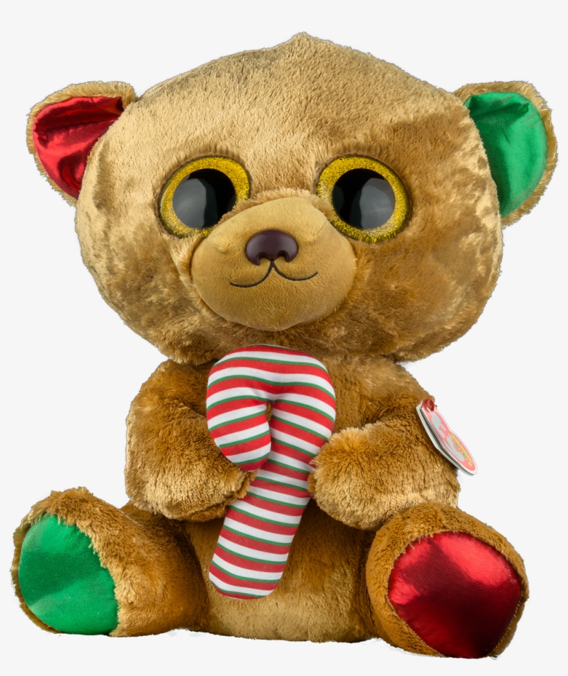 Bella The Bear With Candy Cane Large 18” Plush, transparent png #6820295
