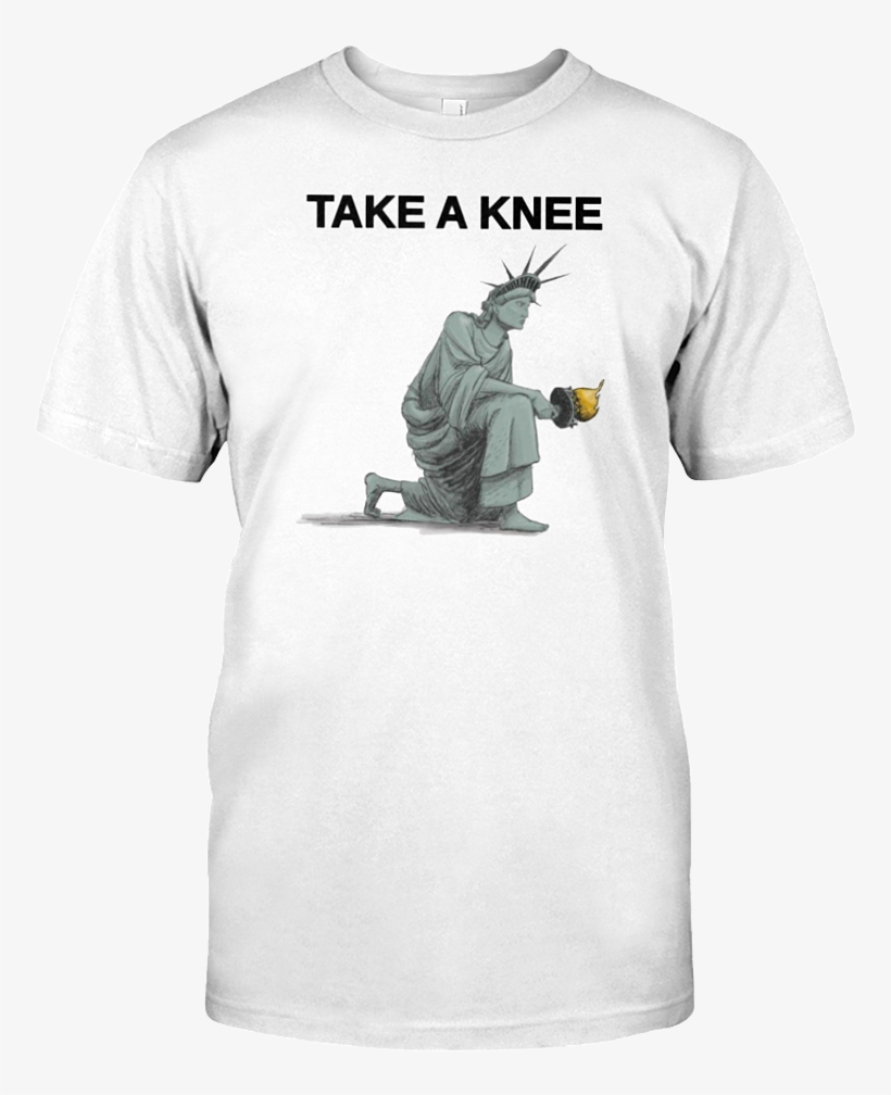 Lady Liberty Take A Knee T Shirt, transparent png #6820720