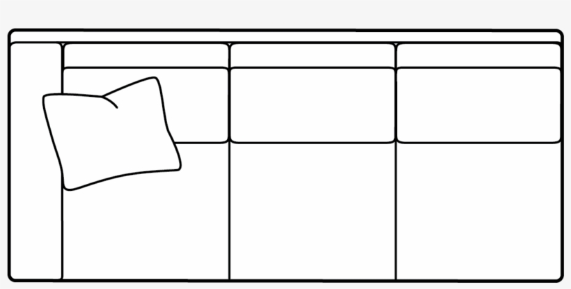51 Left Arm Sofa, transparent png #6821233