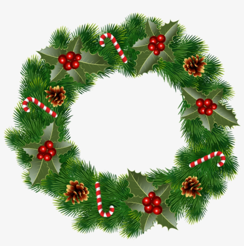Christmas Wreath Png, transparent png #6822268