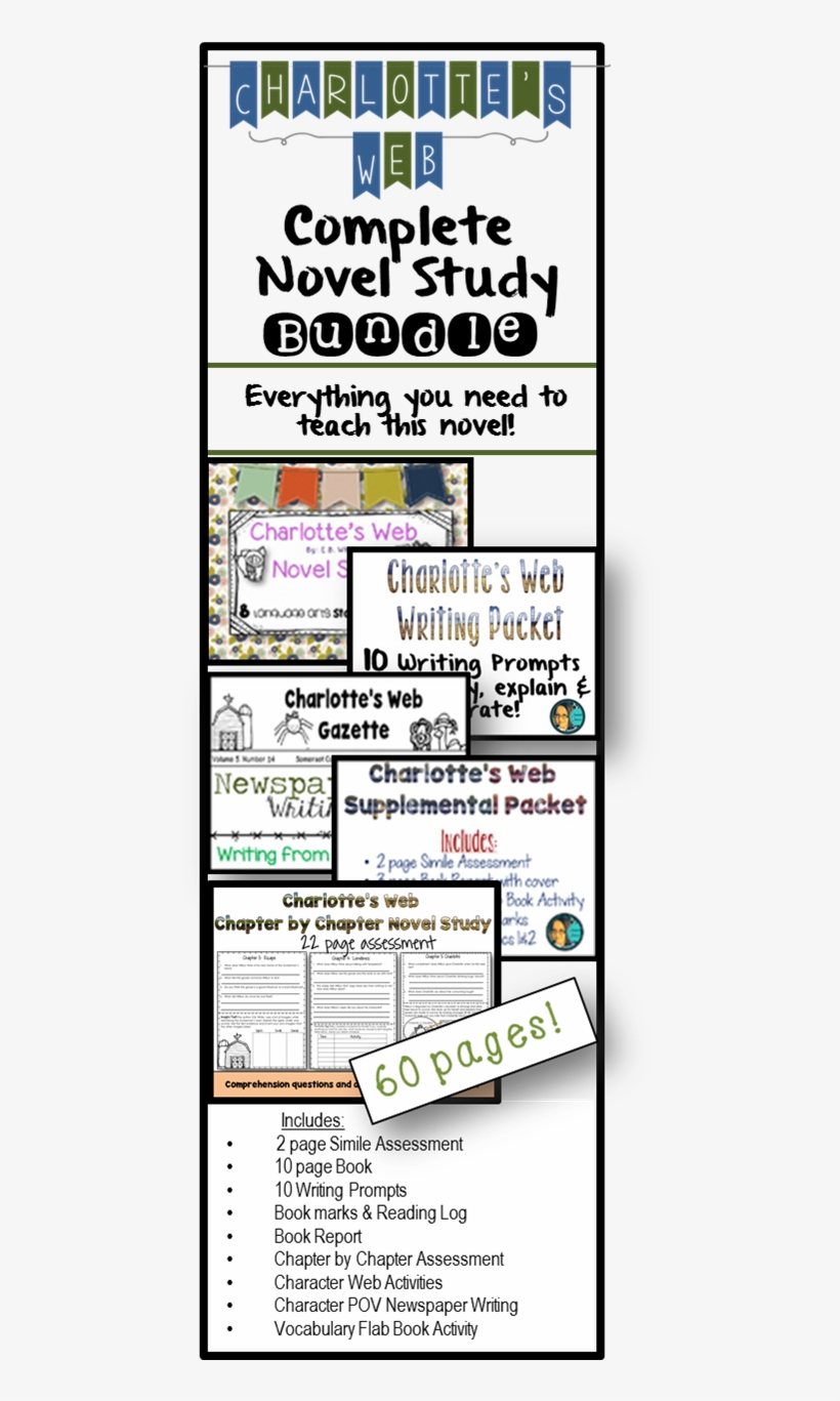 Charlotte's Web Bundle Includes 5 Of My Products 60, transparent png #6823644