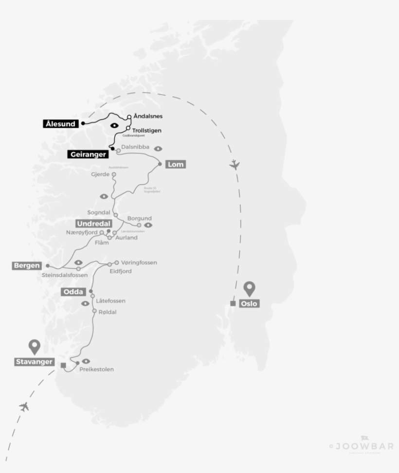 Pour Rejoindre Ålesund Depuis Geiranger Nous Passerons, transparent png #6824101