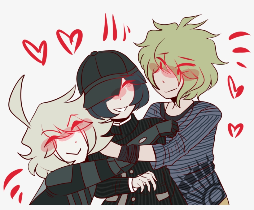 “doodle Request For Shuichi X Kiibo X Rantaro ” I Hope, transparent png #6826359