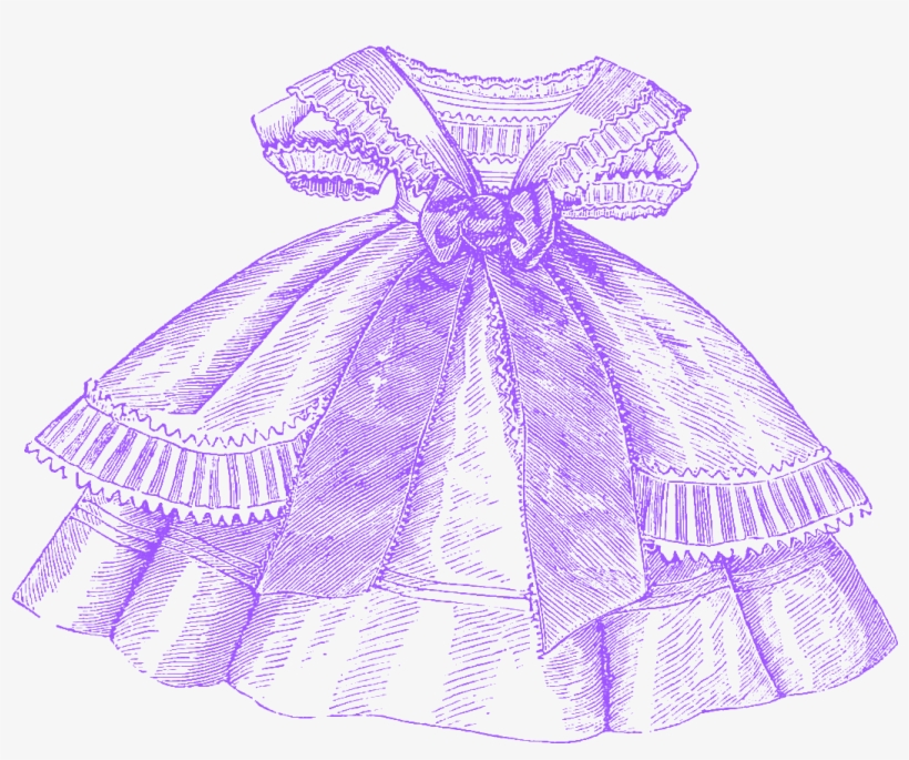 Purple Dress Clipart, transparent png #6830274