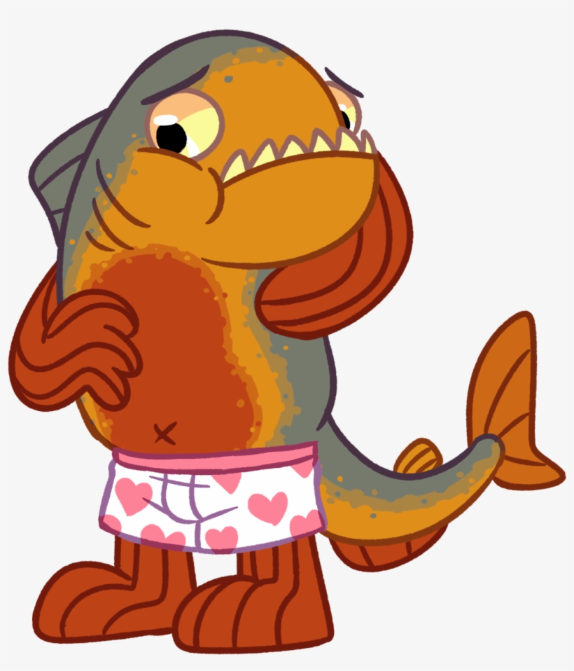 Chubby Piranha In Boxers, transparent png #6831254