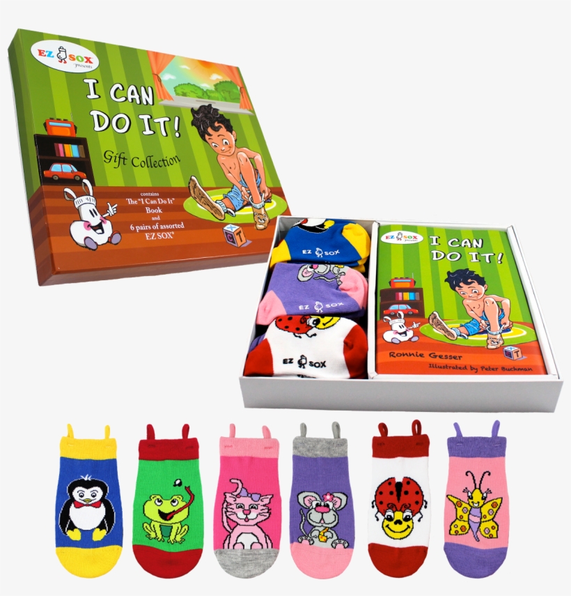 Ez Sox Sock Set Inclues Ez Sox Book 6 Pairs Of Socks, transparent png #6832686