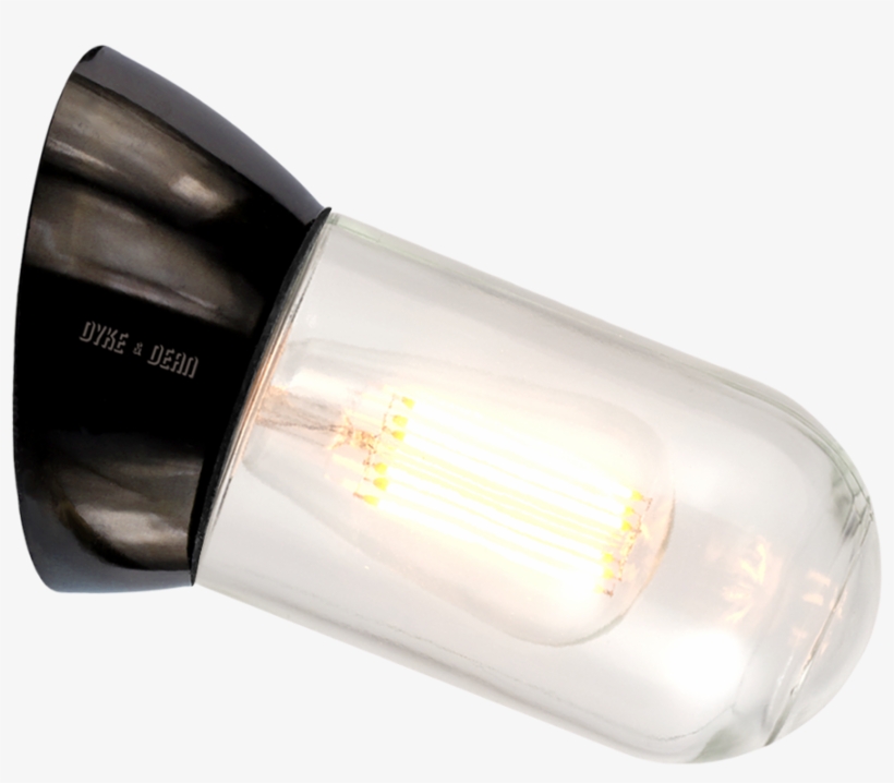 Rear Wired Angled Bakelite Wall Light Clear, transparent png #6833606