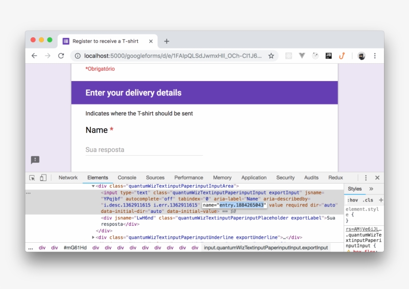 Example Of Pre-filling Inputs Of A Google Form Within, transparent png #6833757