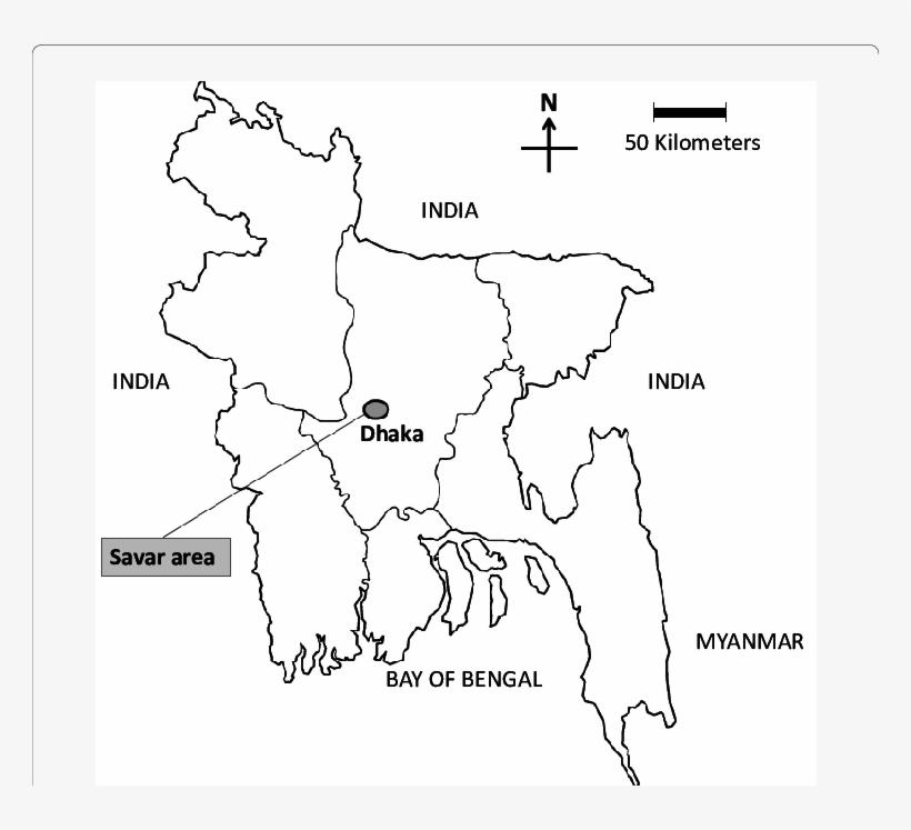 Location Of Sampling Area In The Map Of Bangladesh, transparent png #6834672
