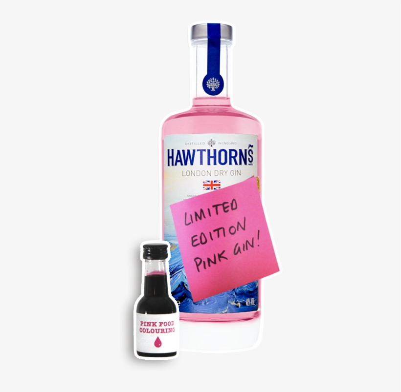 Special Edition Hawthorn's Pink Gin, transparent png #6836305
