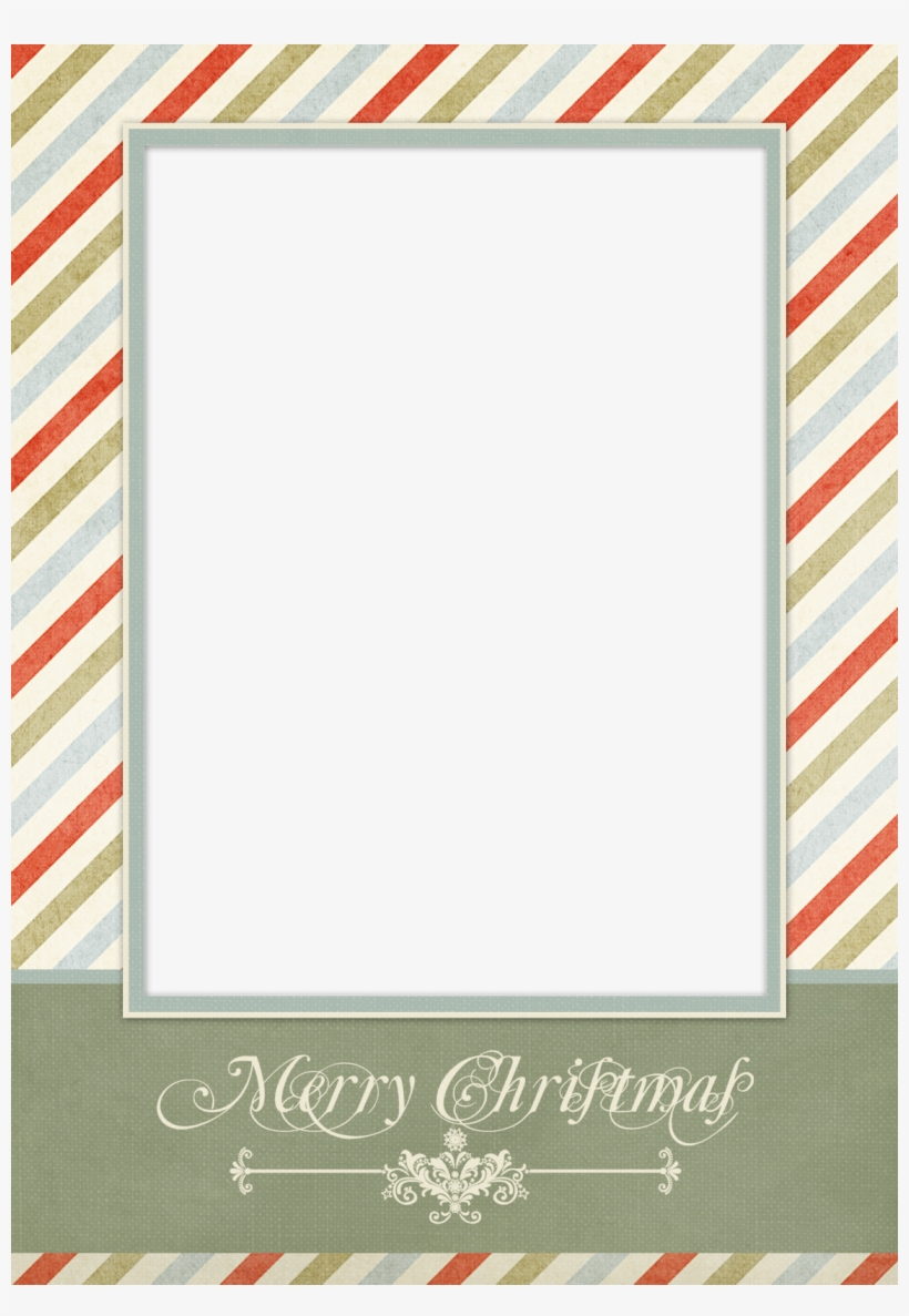 Vintage Christmas Card Frames, transparent png #6838803