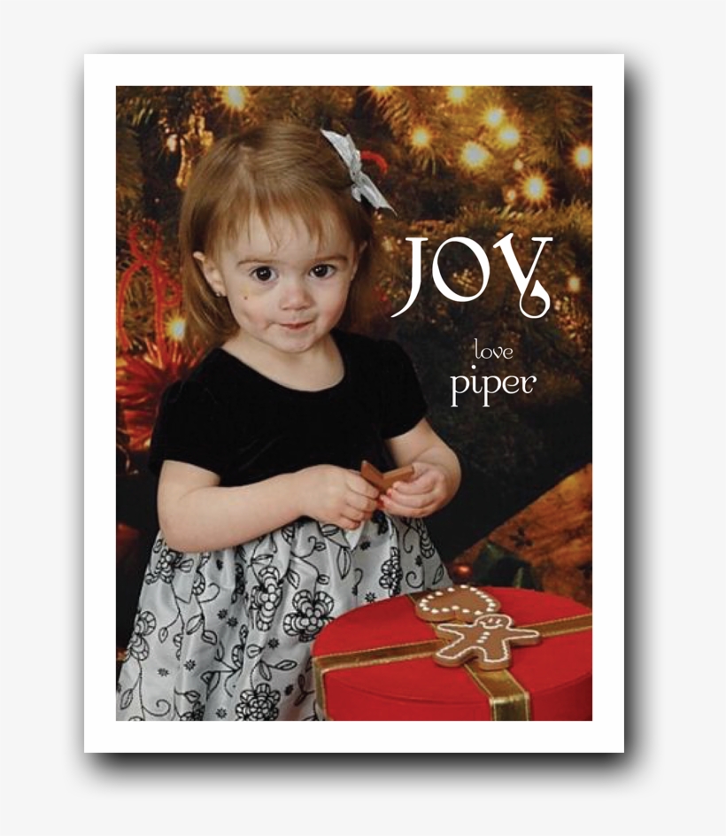 Joy Christmas Card, transparent png #6839266