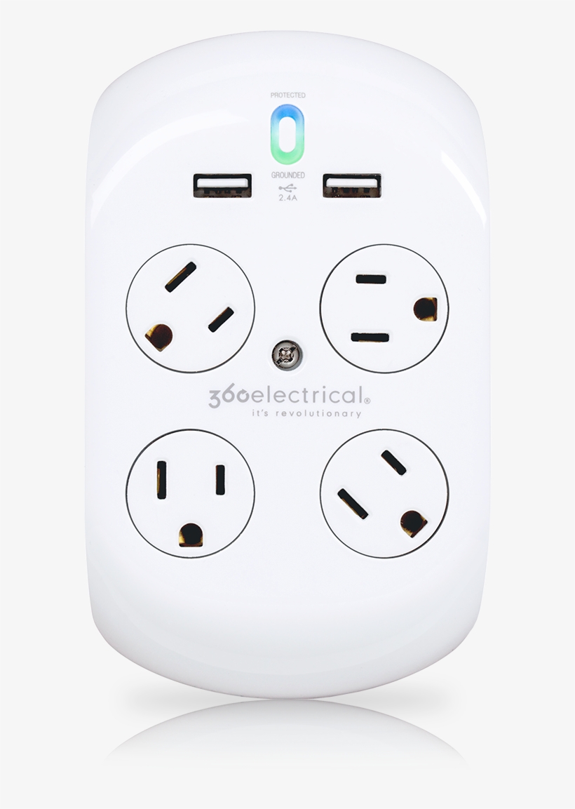4 Outlets Usb, transparent png #6839558